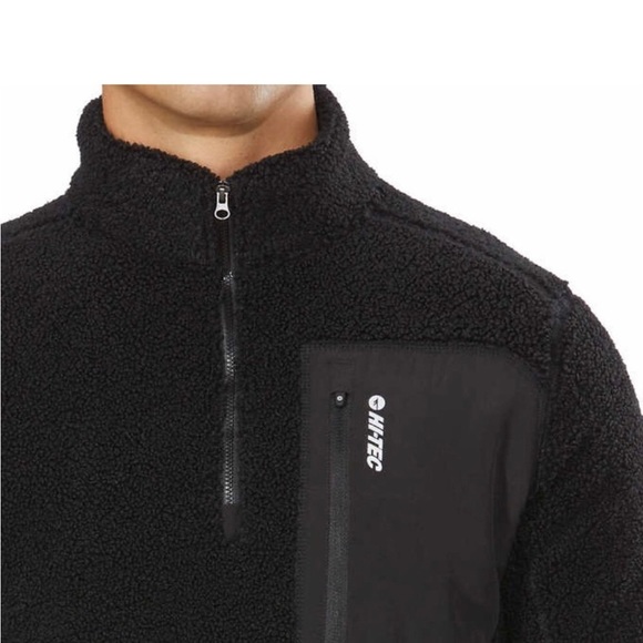 Hi-Tec Men’s ¼ Zip Pullover Black XL - Picture 3 of 6